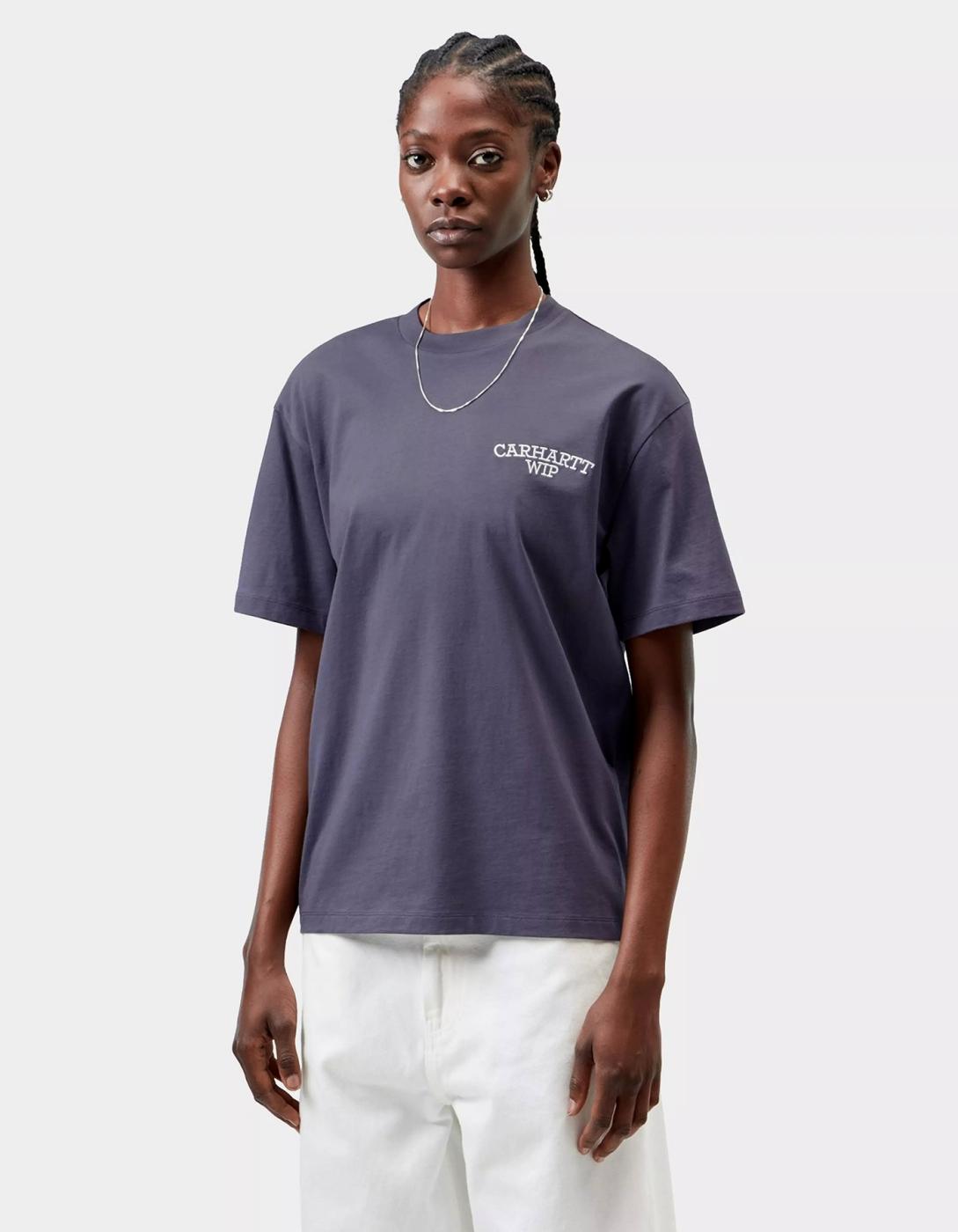 Camiseta CARHARTT WIP W' HUGGING CATS - Shady Purple