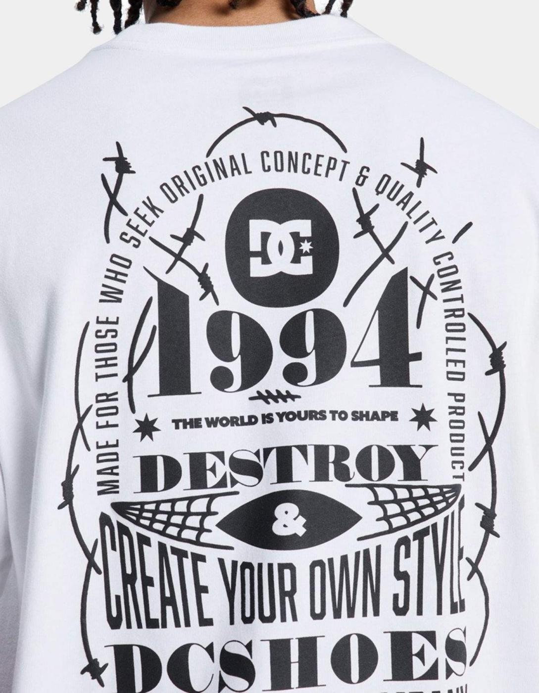 Camiseta DC SHOES SHAPE OR DESTROY - White