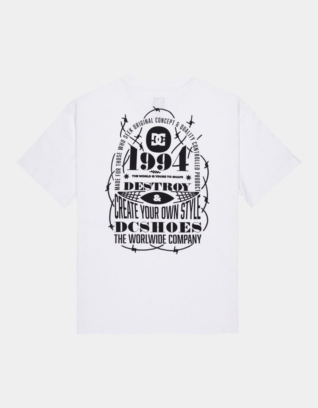 Camiseta DC SHOES SHAPE OR DESTROY - White