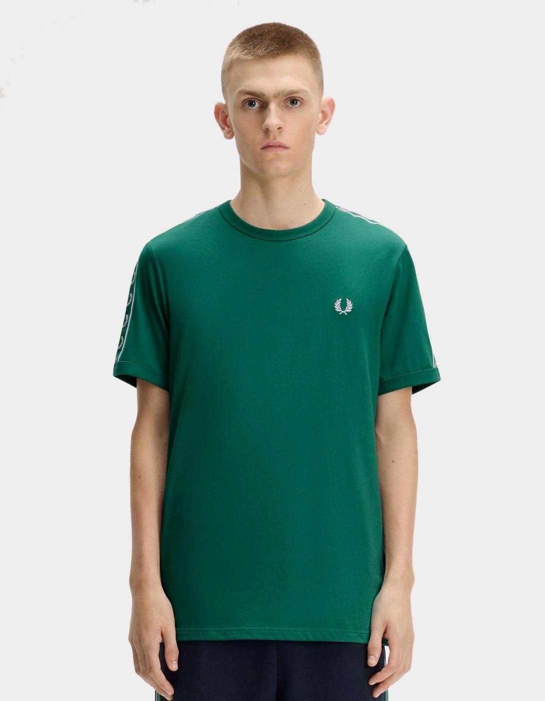 Camiseta FRED PERRY CONTRAST TAPE RINGER - Sport Green