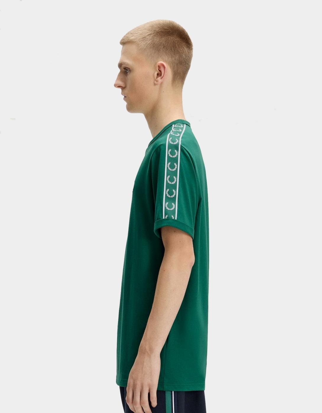 Camiseta FRED PERRY CONTRAST TAPE RINGER - Sport Green