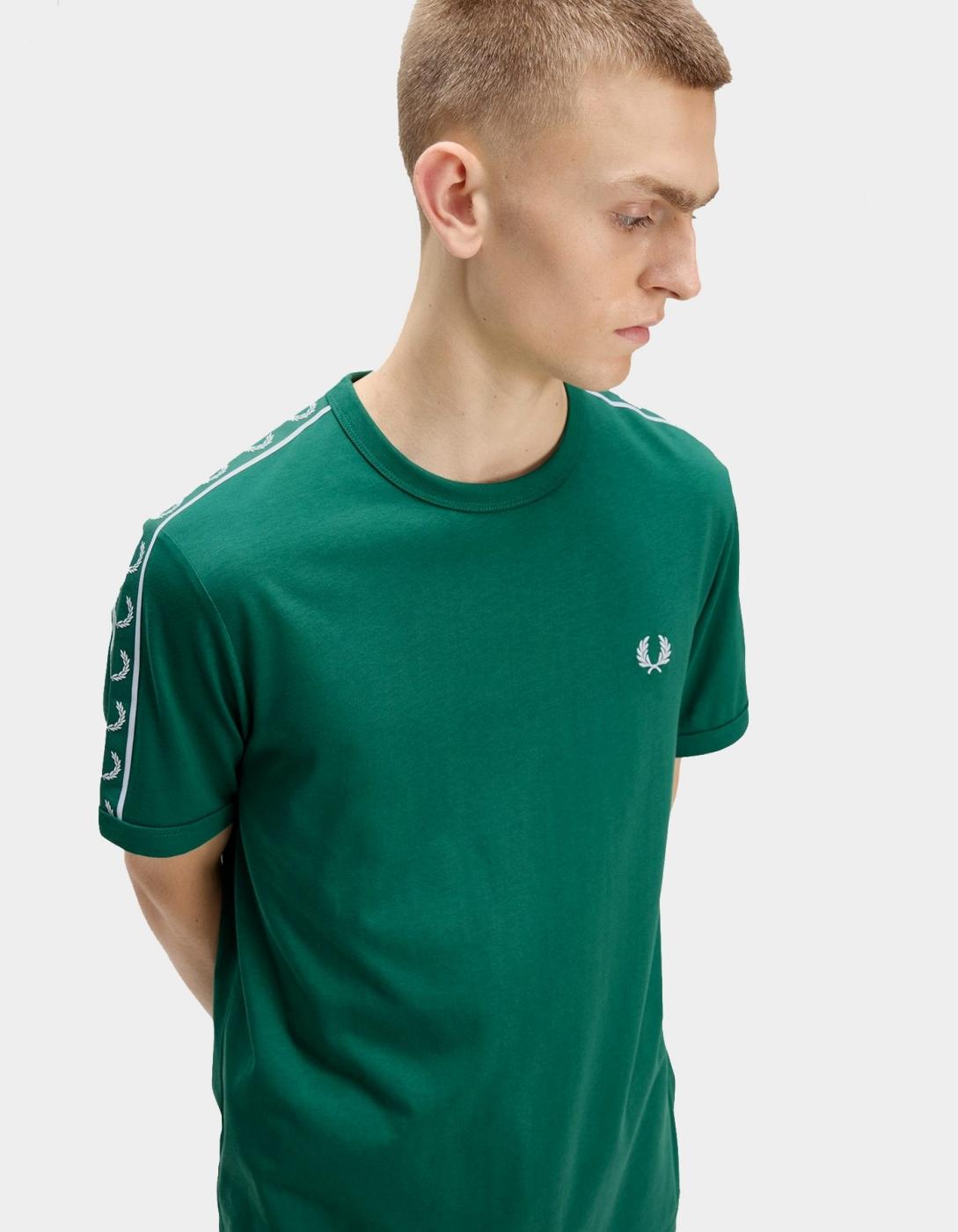 Camiseta FRED PERRY CONTRAST TAPE RINGER - Sport Green