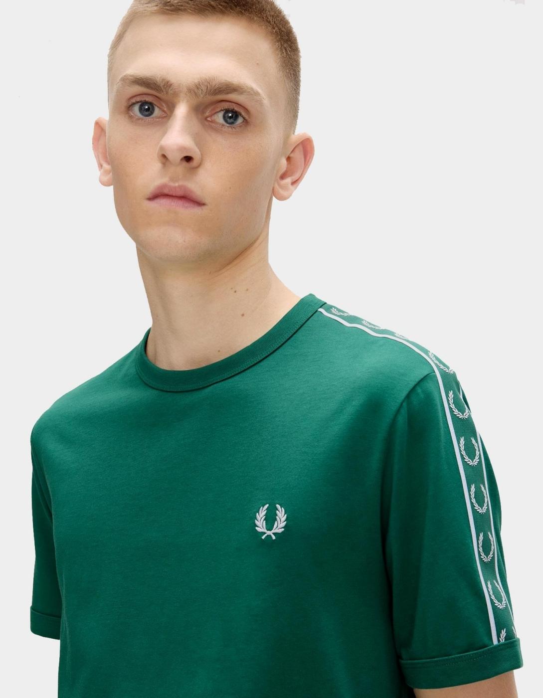 Camiseta FRED PERRY CONTRAST TAPE RINGER - Sport Green