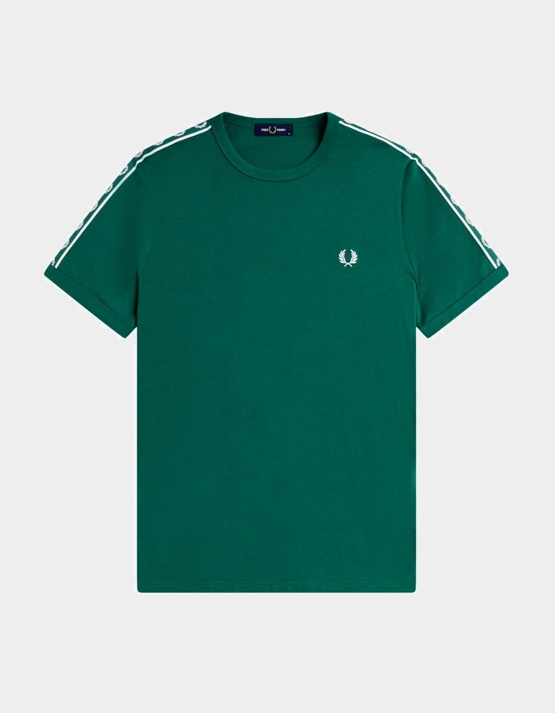 Camiseta FRED PERRY CONTRAST TAPE RINGER - Sport Green