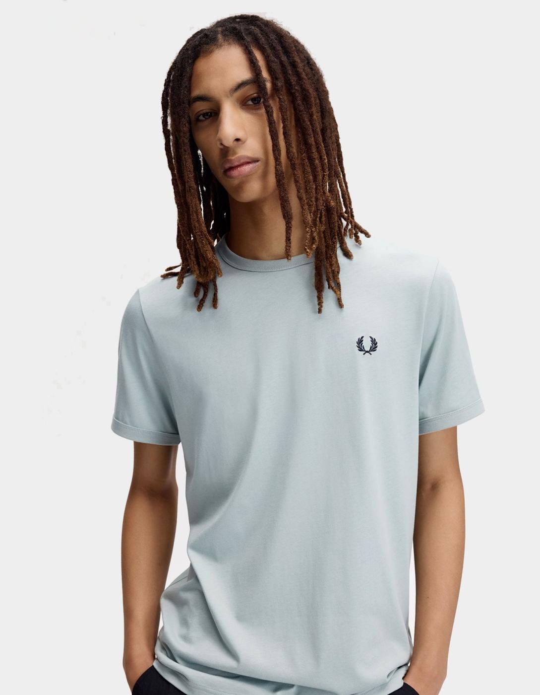 Camiseta FRED PERRY M3519 - Silver Blue