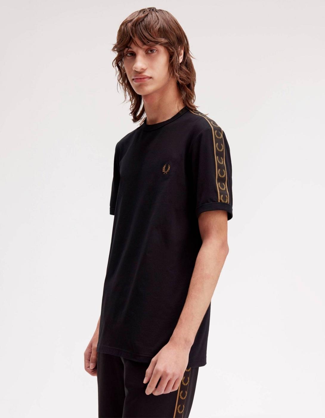 Camiseta FRED PERRY M4613 - Black/Shadedston