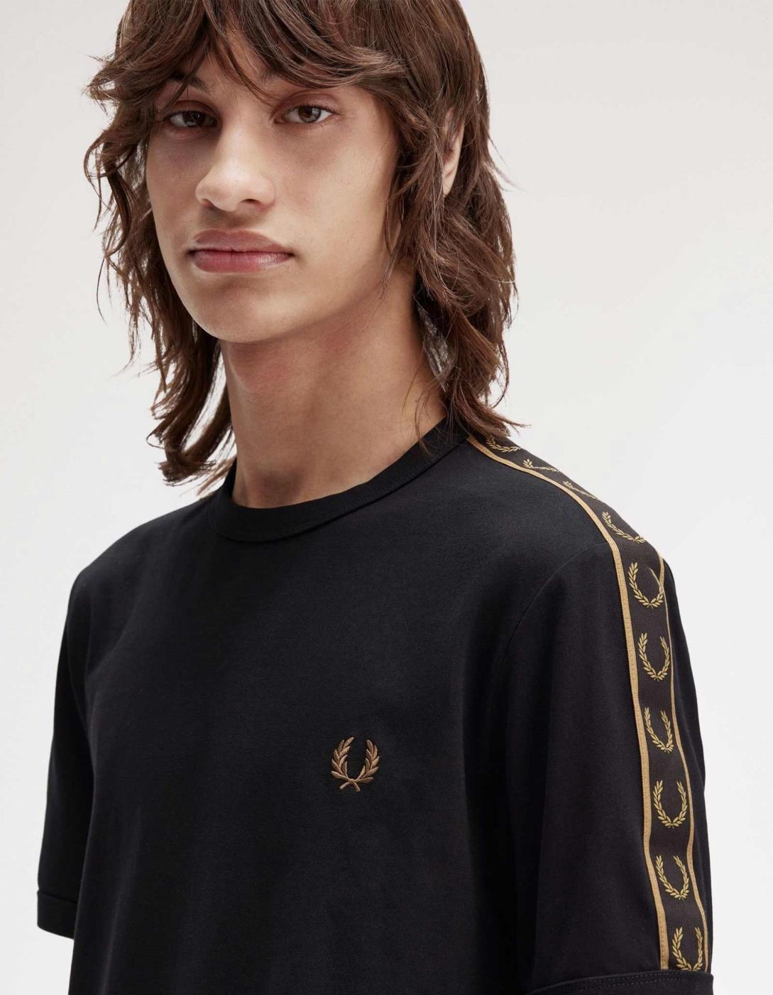 Camiseta FRED PERRY M4613 - Black/Shadedston