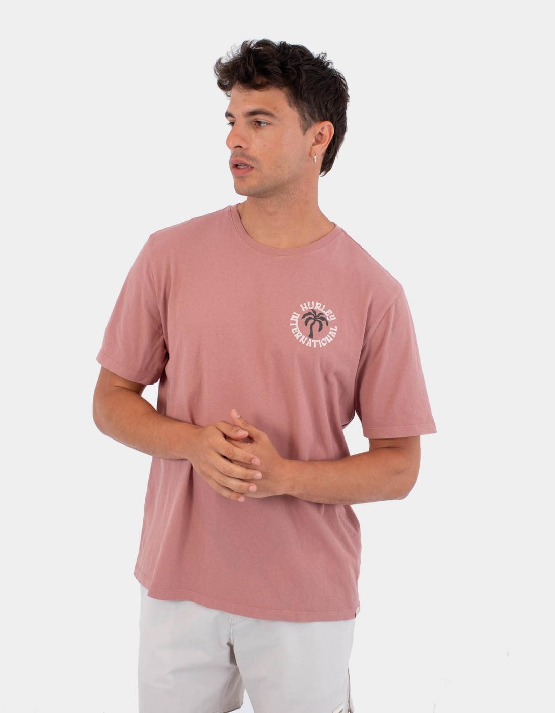Camiseta HURLEY PALM - Phantom Rose