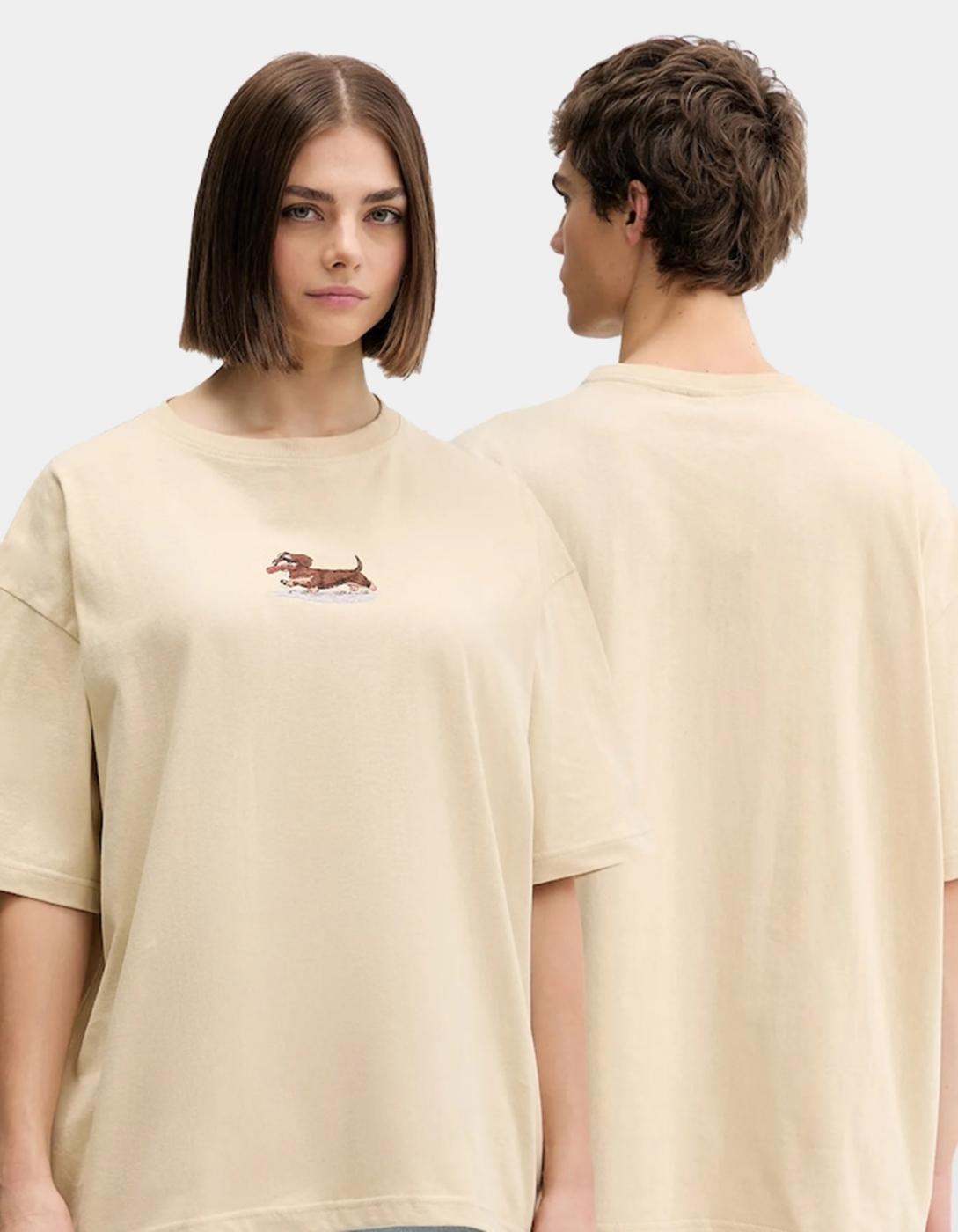 Camiseta KAOTIKO DACHSHUND - Ivory