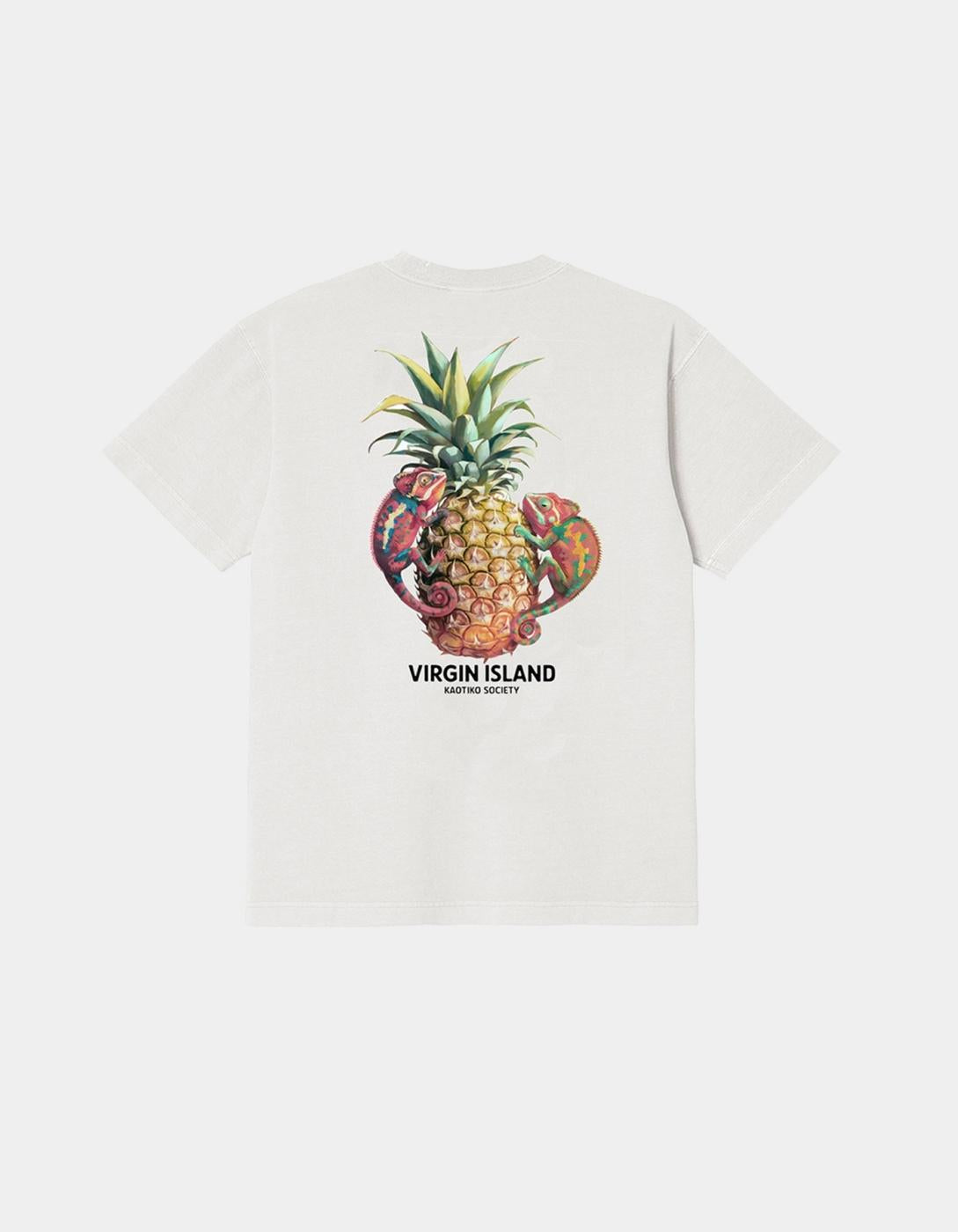 Camiseta KAOTIKO TROPIC ISLAND - White