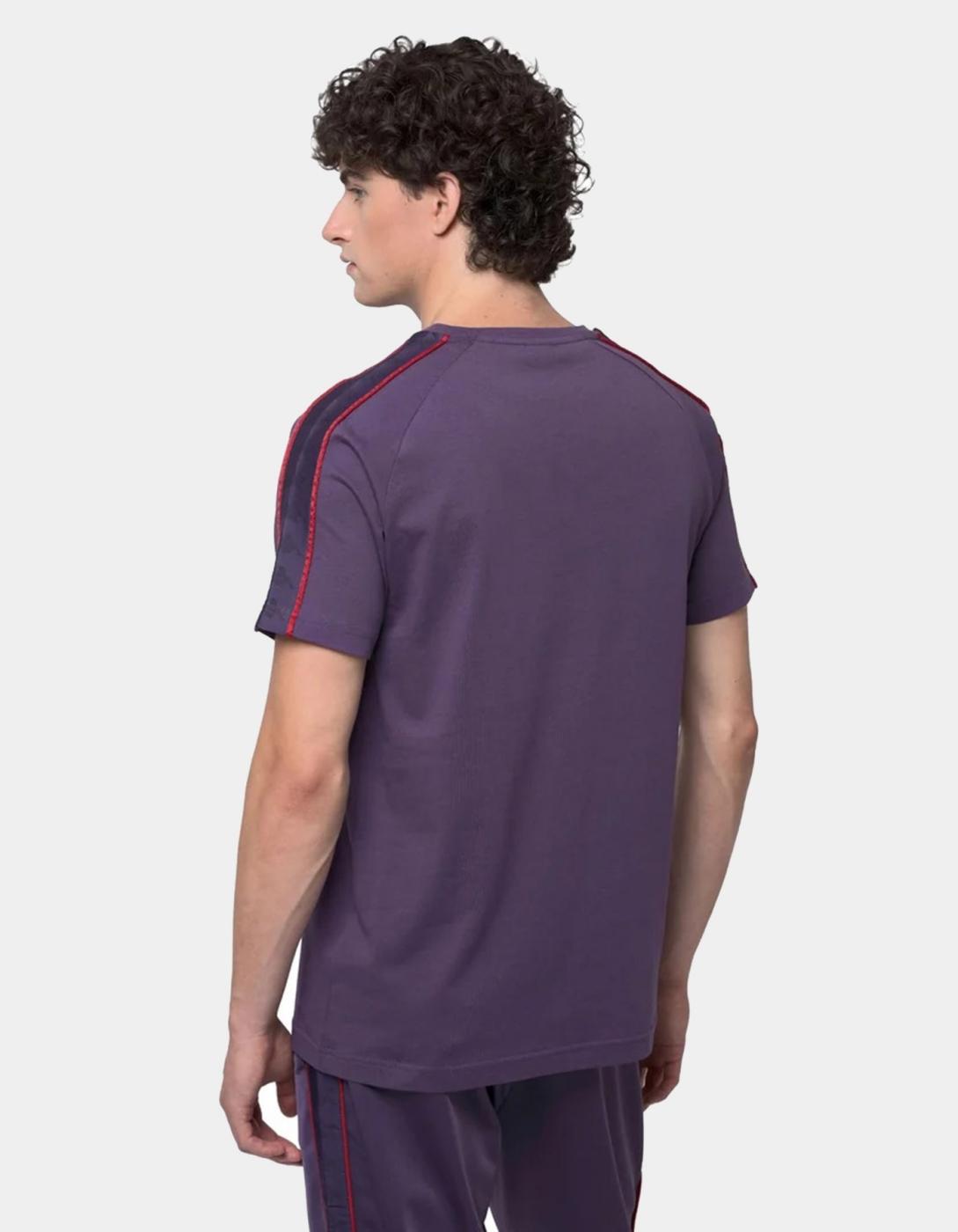 Camiseta KAPPA COEN SLIM - Violet Anil/Red Md Coral