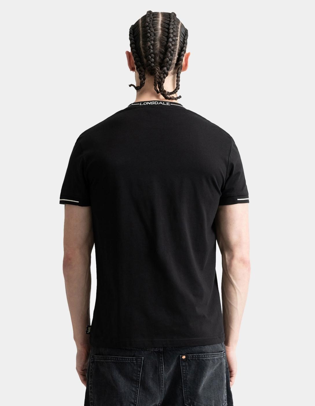 Camiseta LONSDALE CUFFLEY - Black/Ecru