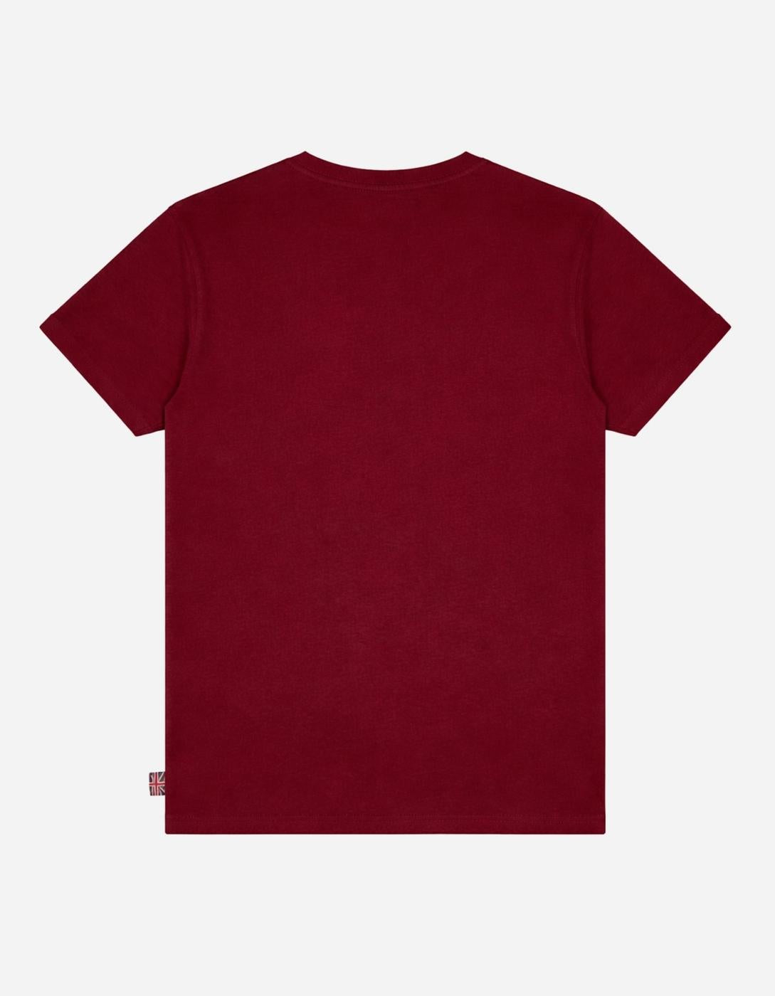 Camiseta LONSDALE GRUTING - Ochre/Oxblood