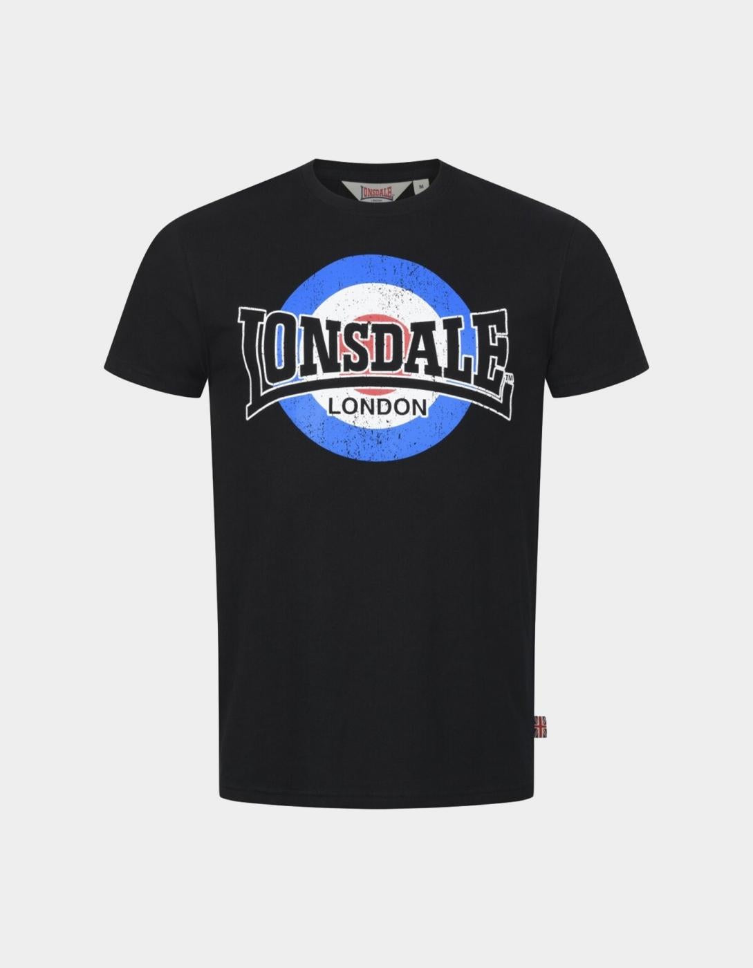 Camiseta LONSDALE HUYTON - Black/White/Blue/Red
