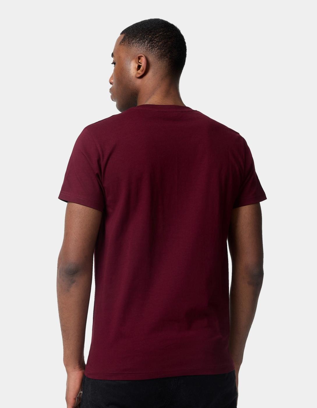 Camiseta LONSDALE KELSO - Oxblood