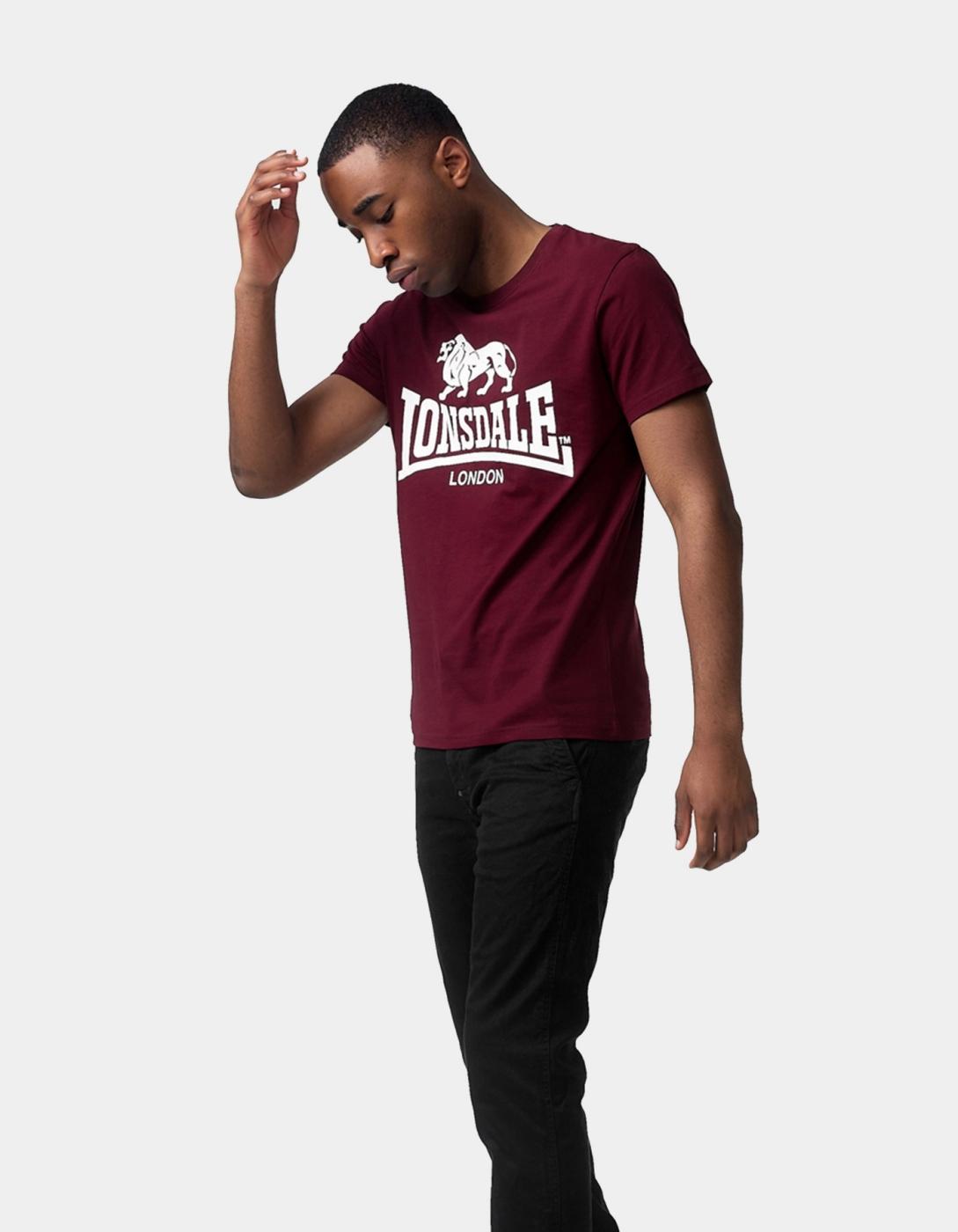 Camiseta LONSDALE KELSO - Oxblood