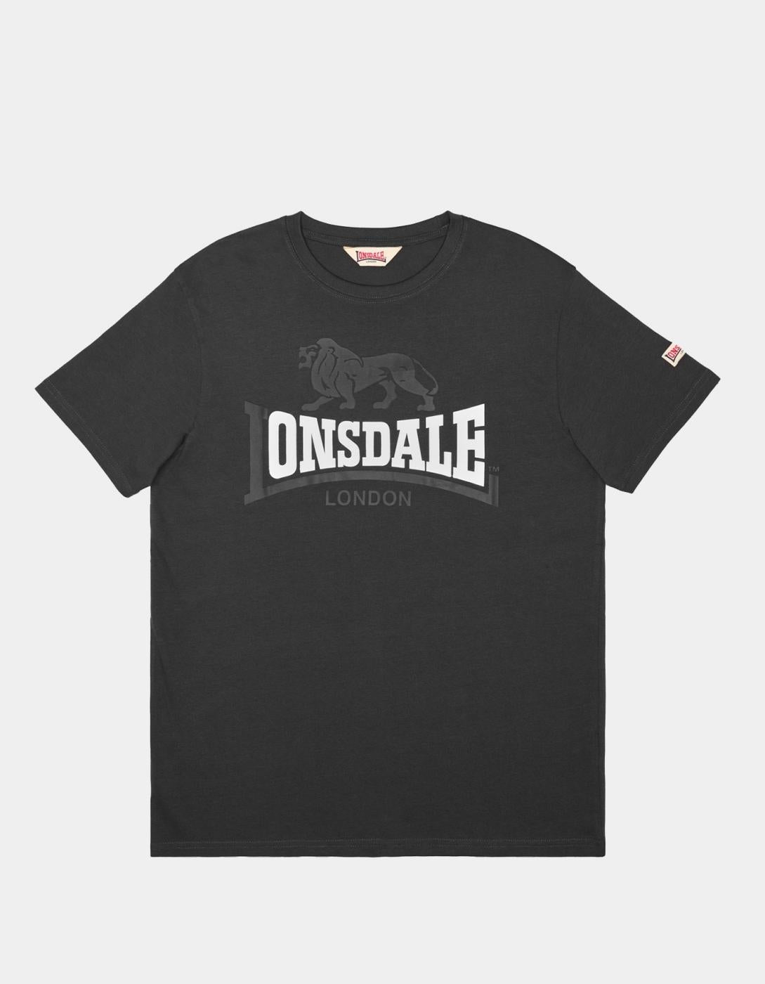 Camiseta LONSDALE LION TWO TONE - Anthracite/Black/White