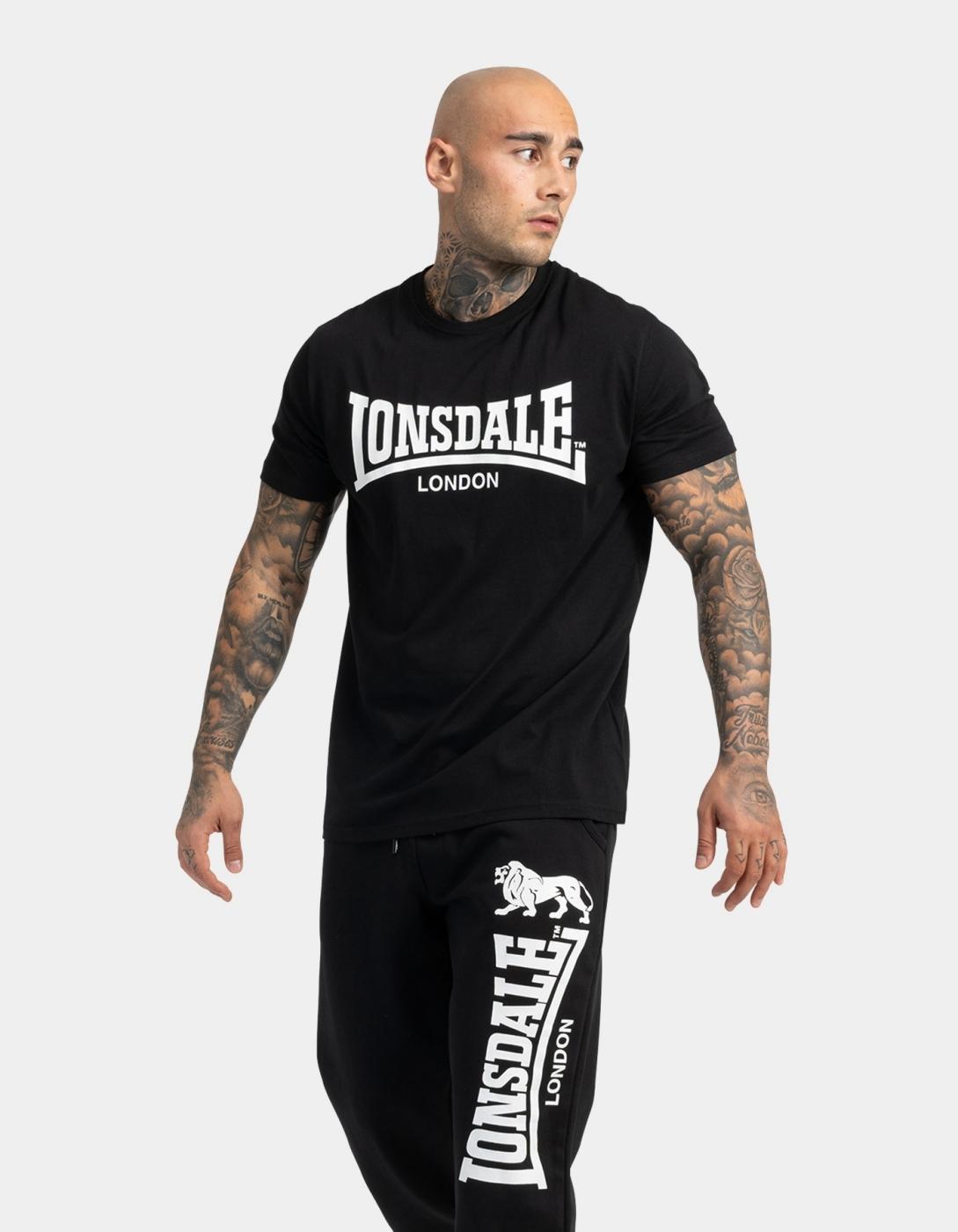 Camiseta LONSDALE SUSSEX LOGO- Black/White