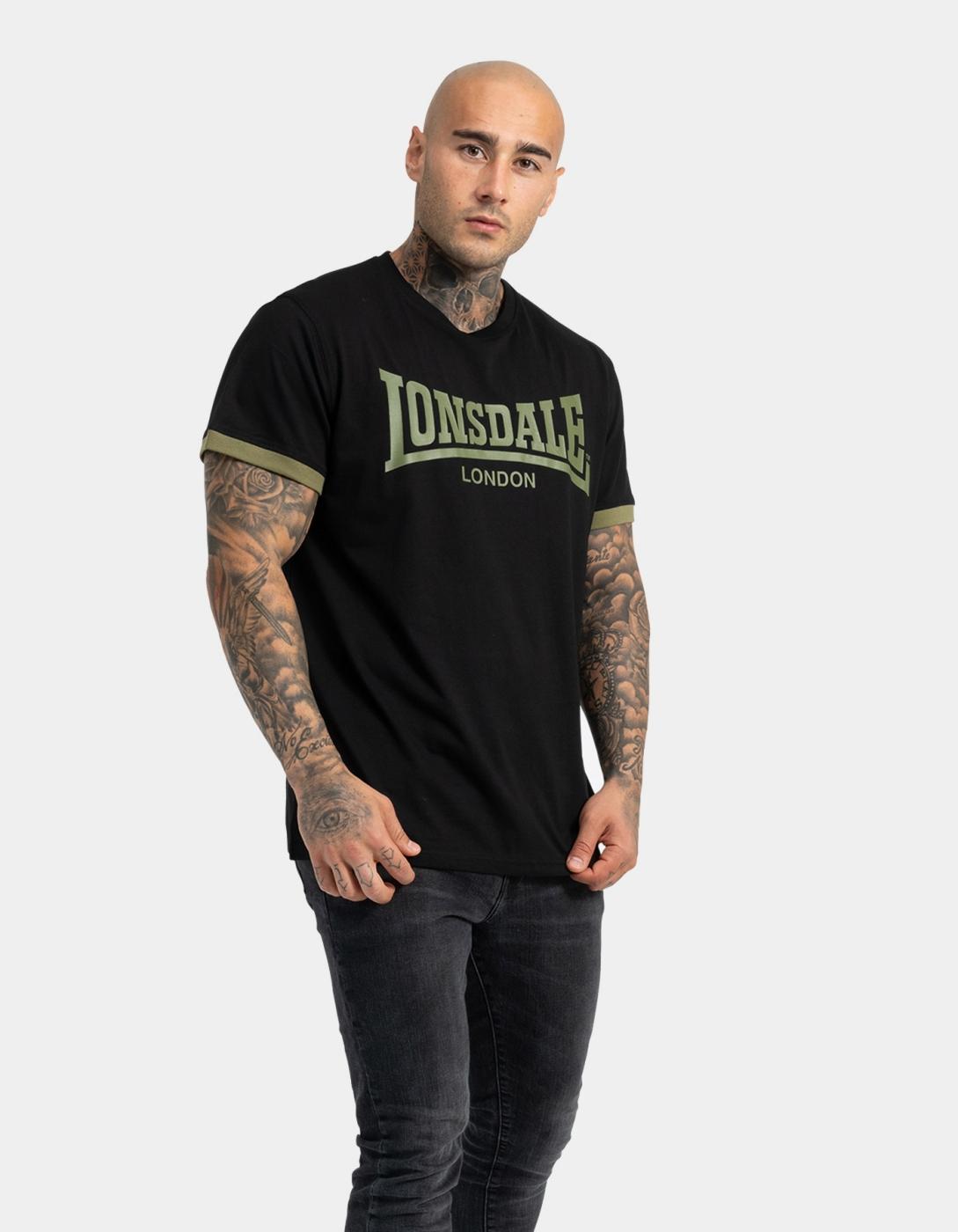 Camiseta LOSNDALE TOWNHEAD - Black/Olive