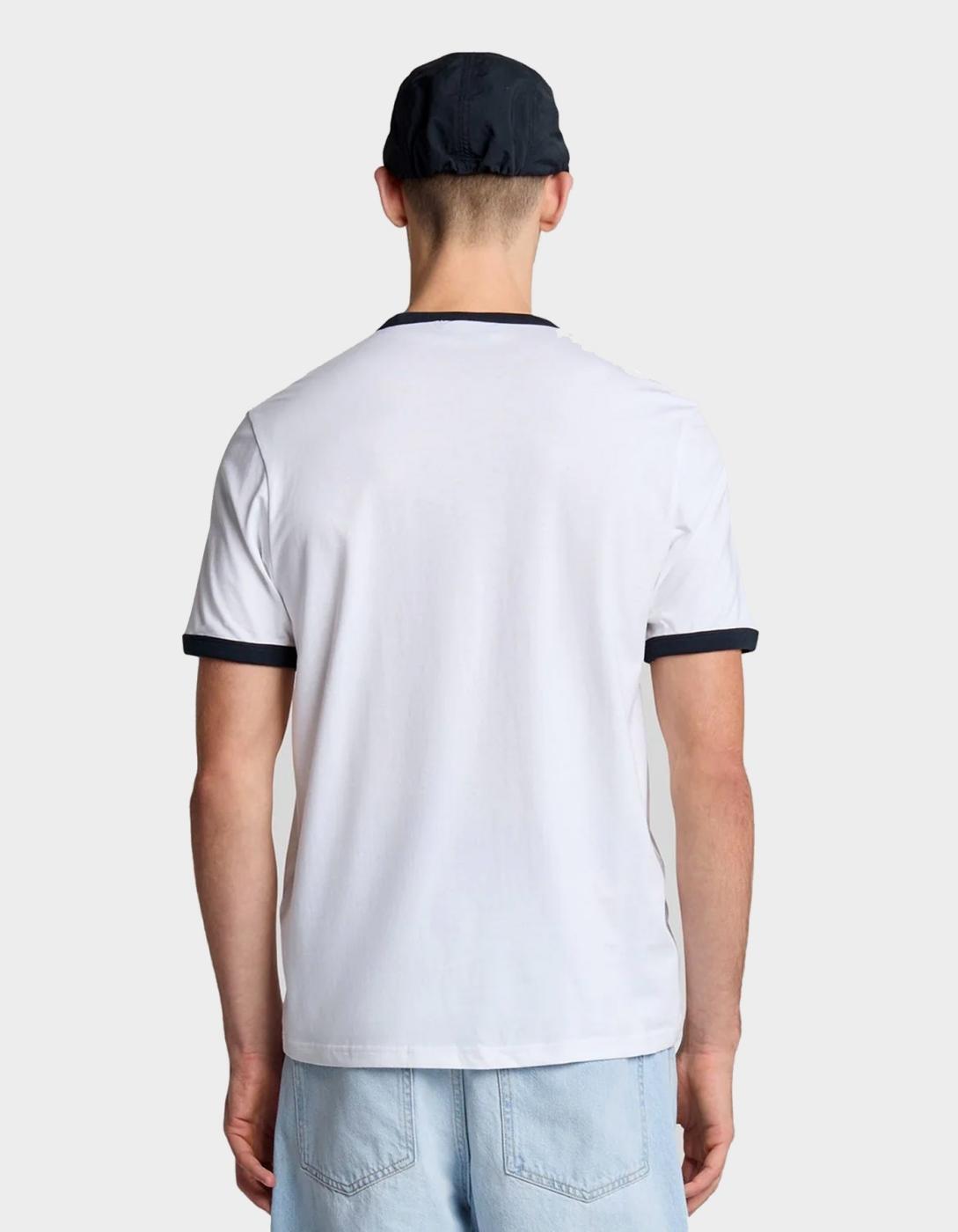 Camiseta LYLE & SCOTT TS2201V - White/Dark Navy