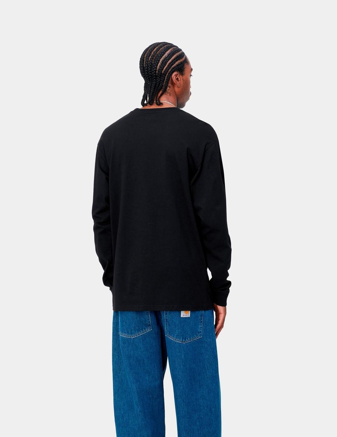 Camiseta Manga Larga CARHARTT WIP CHASE - Black / Gold