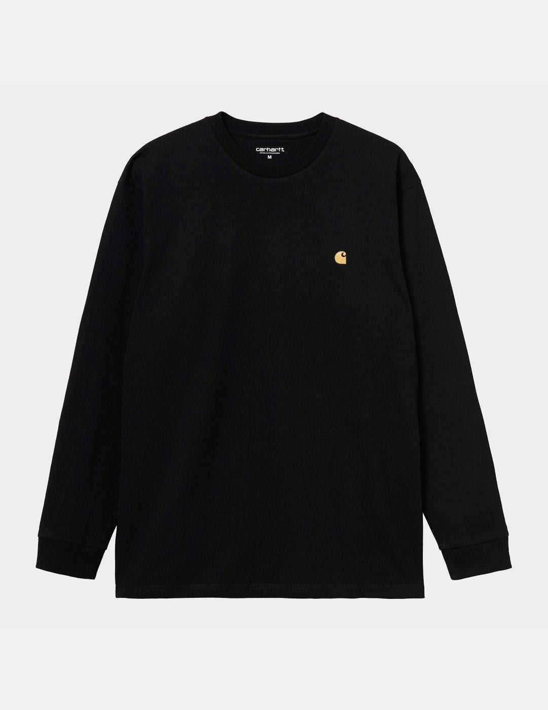 Camiseta Manga Larga CARHARTT WIP CHASE - Black / Gold