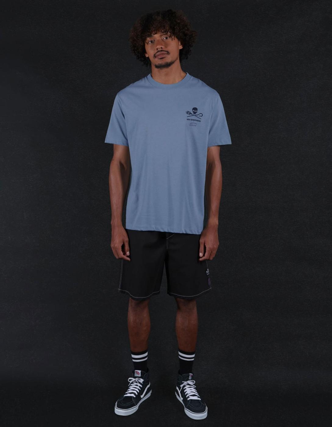 Camiseta OXBOW FISH - Stone Blue