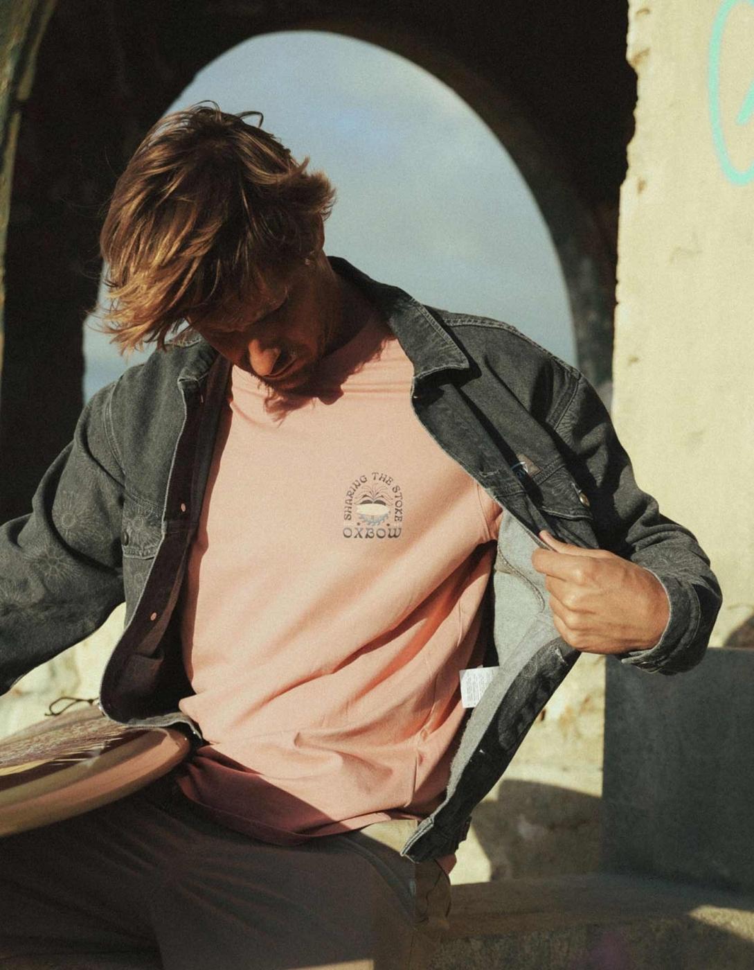 Camiseta OXBOW STOKED - Dusty Rose