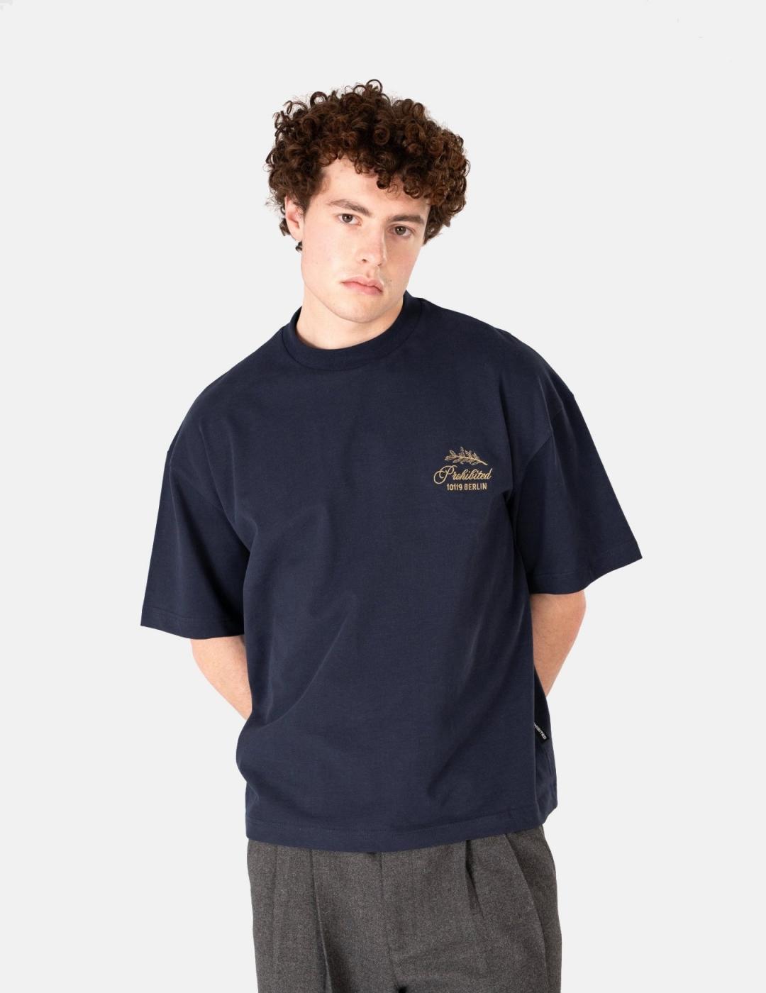 Camiseta PROHIBITED LEAF - Navy