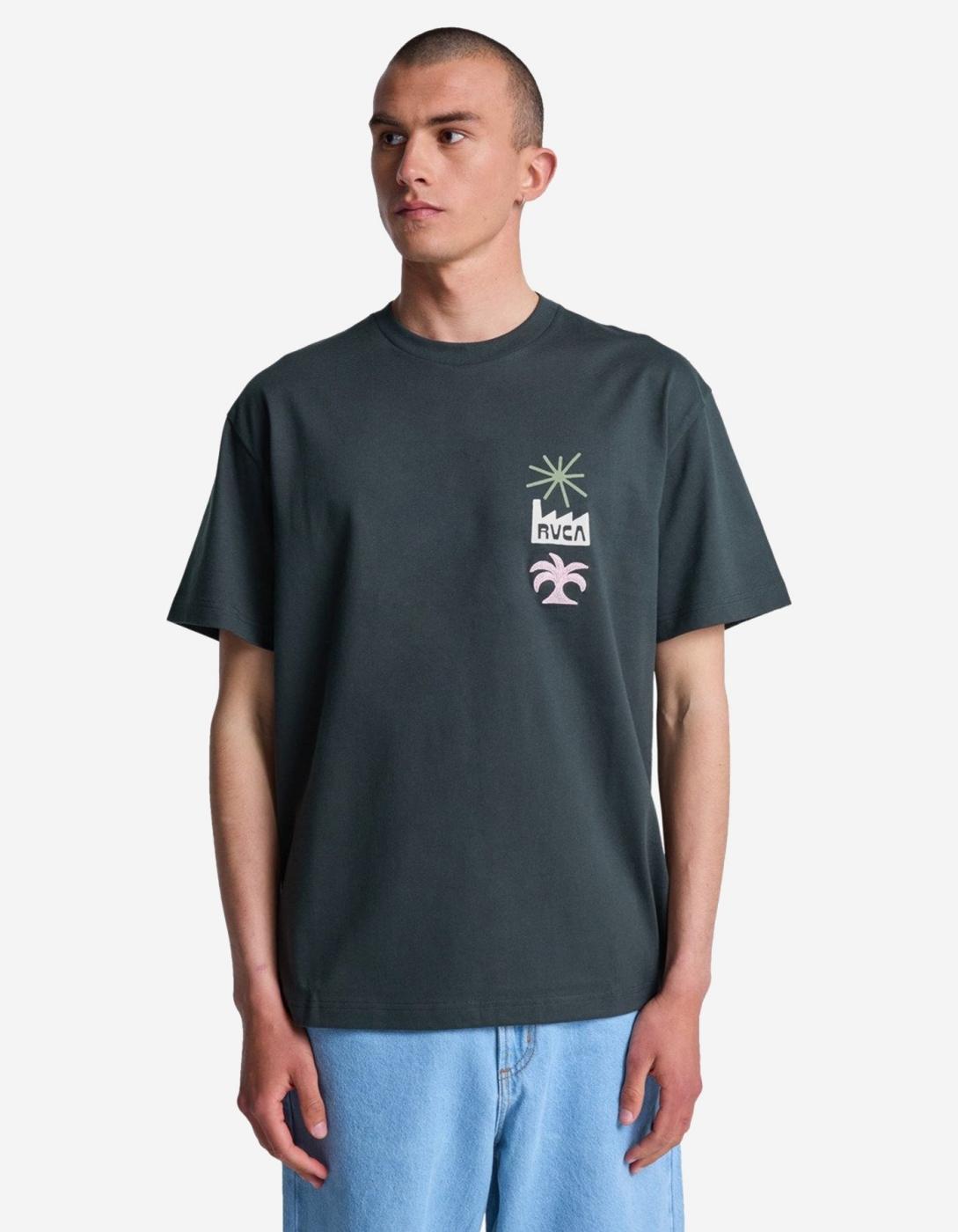 Camiseta RVCA MIRAGE - Pirate Black