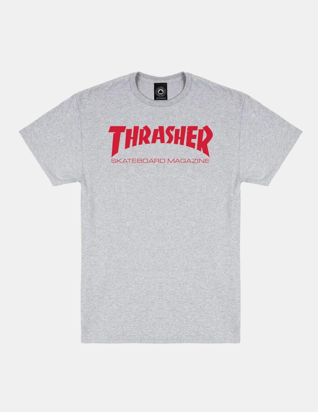 Camiseta Thrasher SKATE MAG - Gris rojo