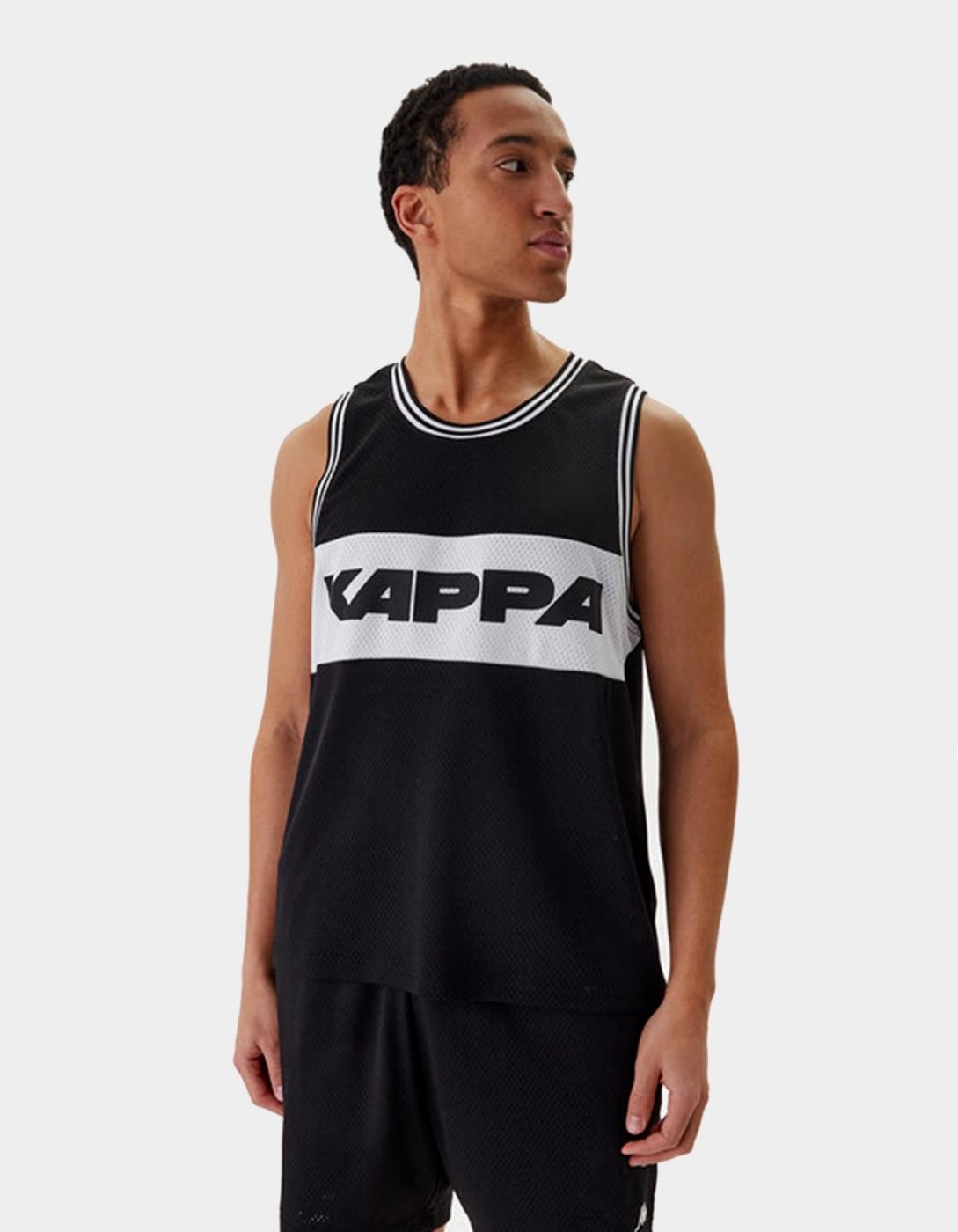 Camiseta Tirantes KAPPA AUTHENTIC SAINOS - Black/White