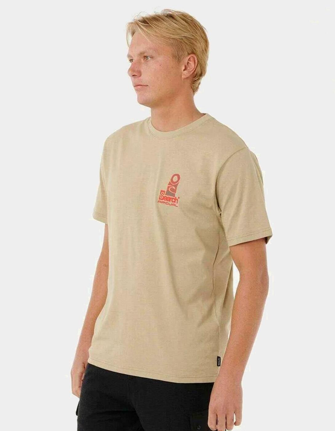Camiseta VAPORCOOL SEARCH STACK - Sand Dune