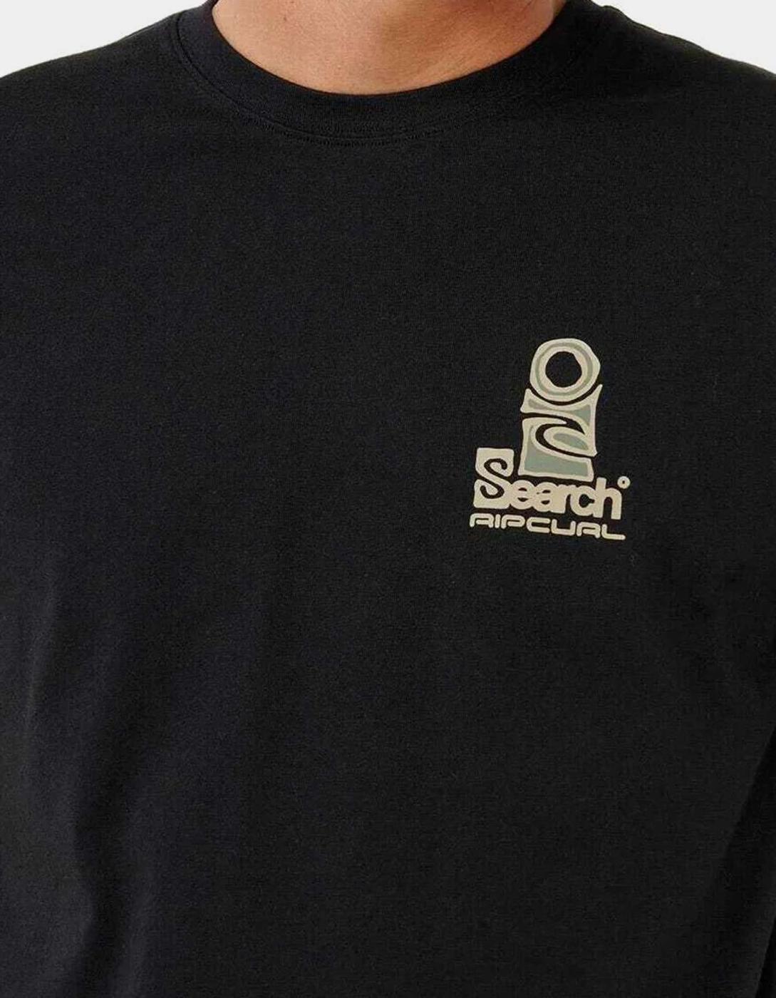 Camiseta VAPORCOOL SEARCH STACK - Black/Olive