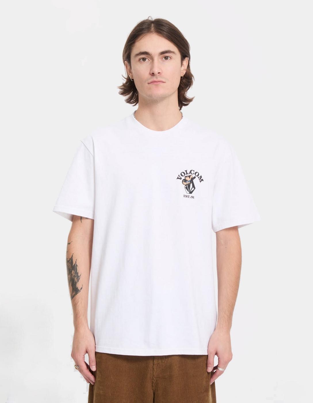 Camiseta VOLCOM BAD LUCK - White