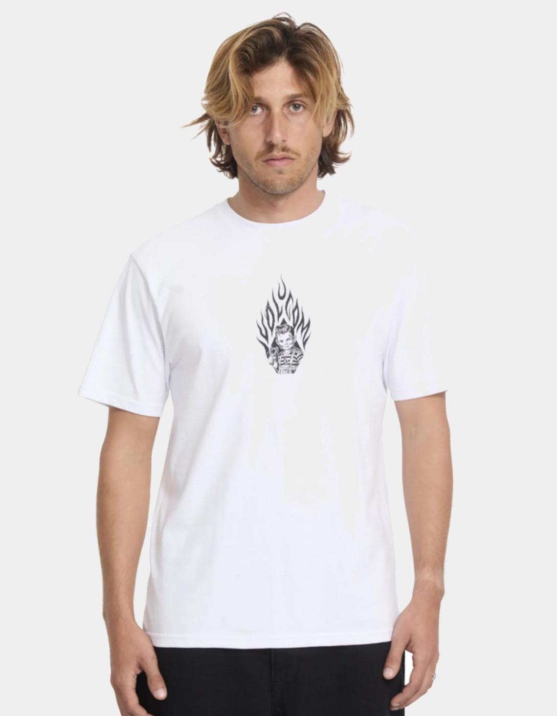 Camiseta VOLCOM FIRECAR - White