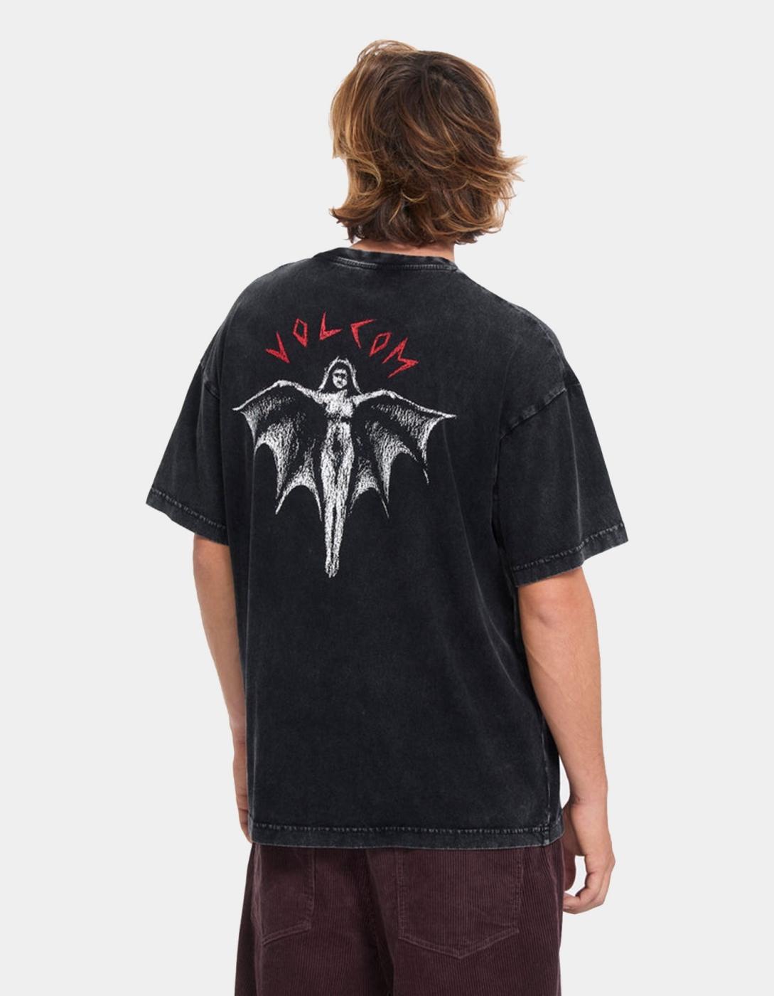 Camiseta VOLCOM WRONG ANGEL LSE SST - Light Acid Black