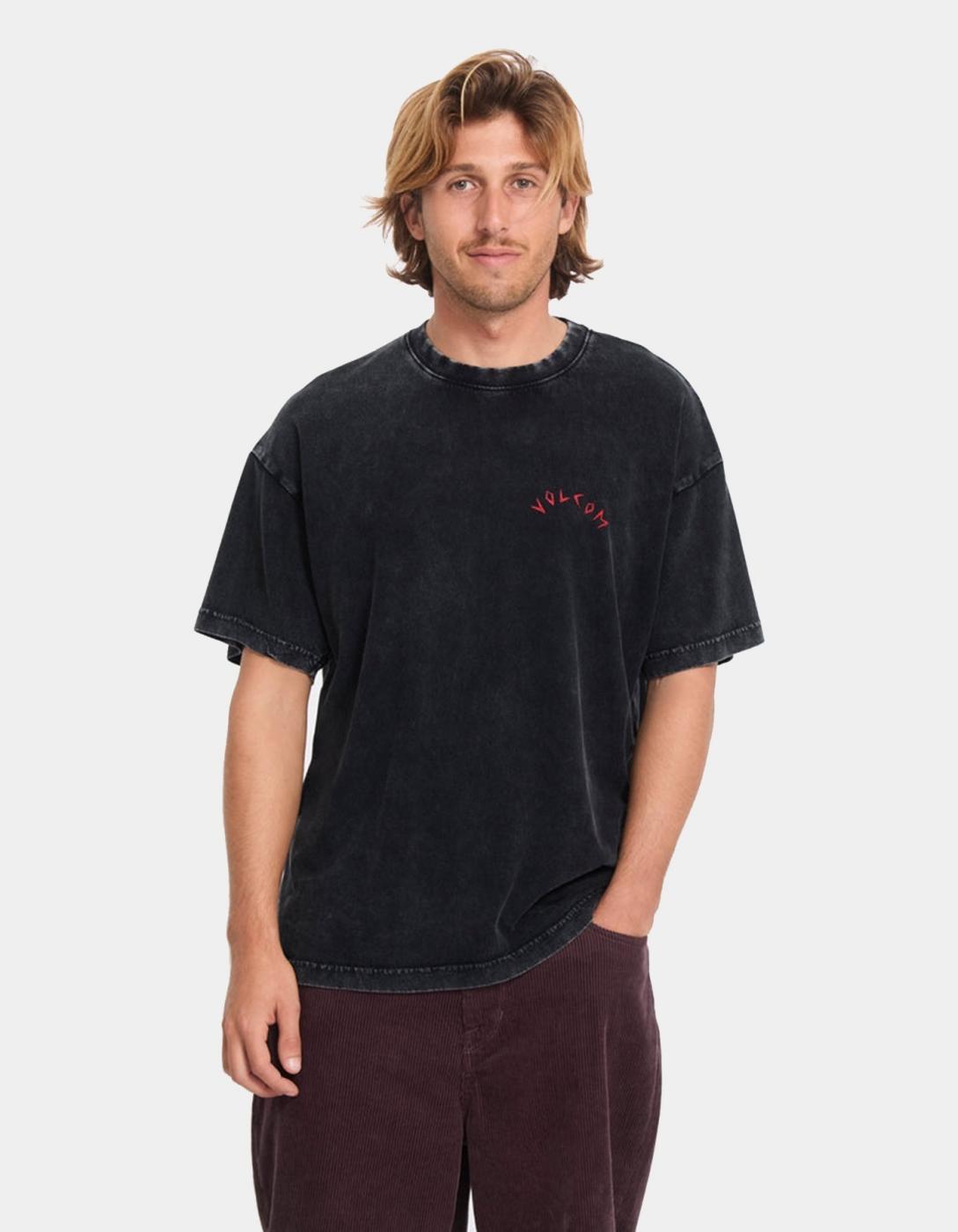 Camiseta VOLCOM WRONG ANGEL LSE SST - Light Acid Black