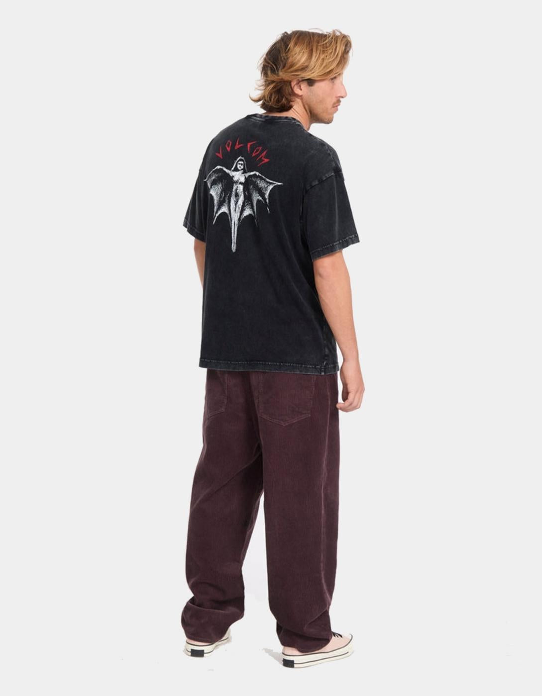Camiseta VOLCOM WRONG ANGEL LSE SST - Light Acid Black