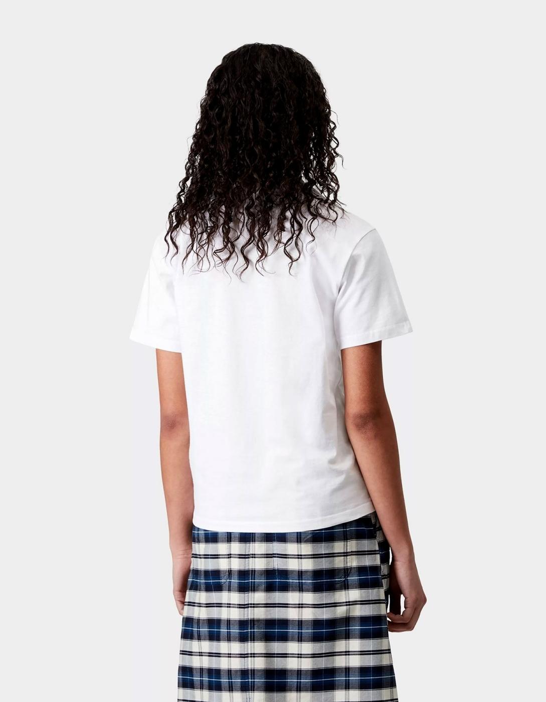 Camiseta W' CARHARTT WIP POCKET HEART- White / Red
