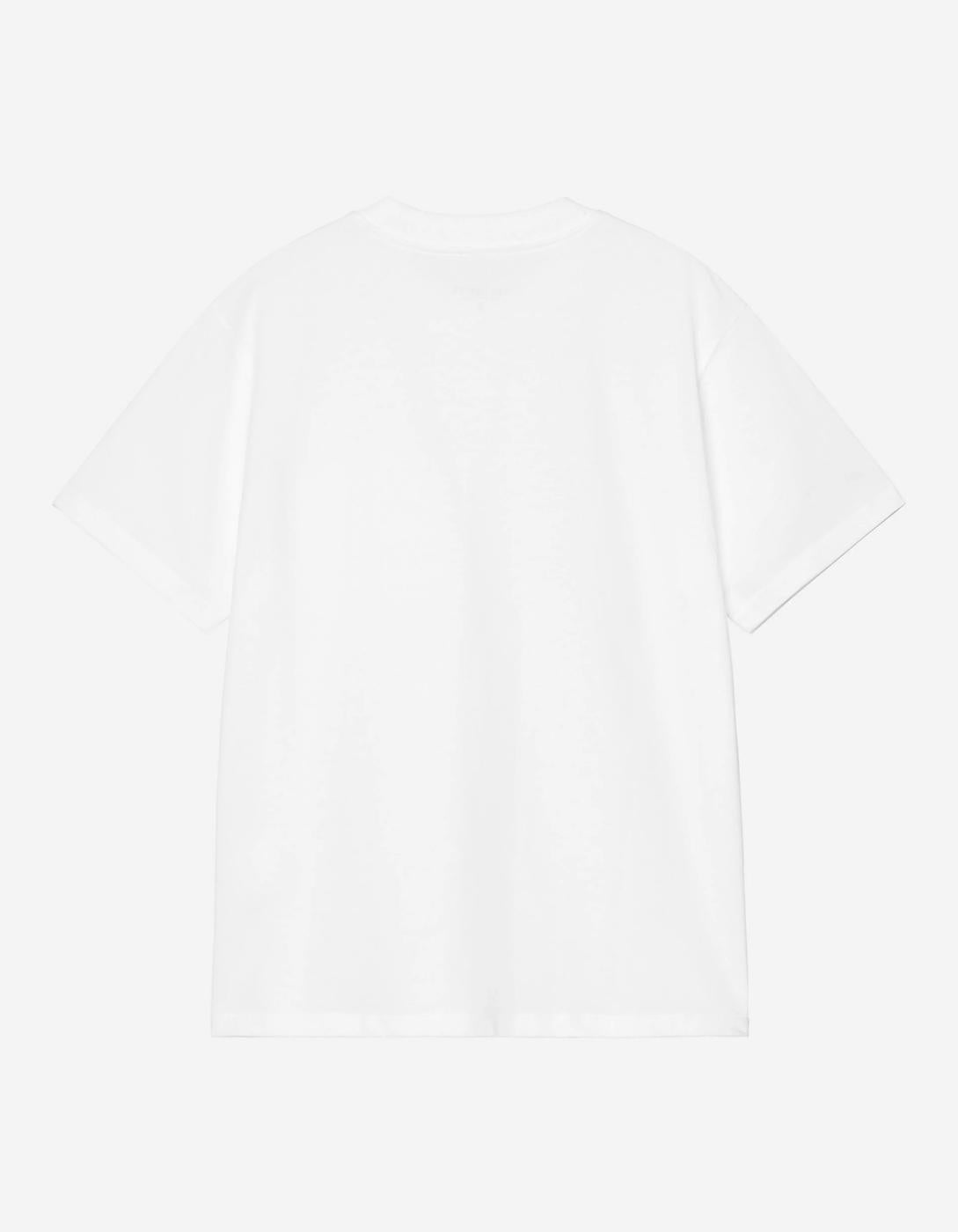 Camiseta W' CARHARTT WIP POCKET HEART- White / Red