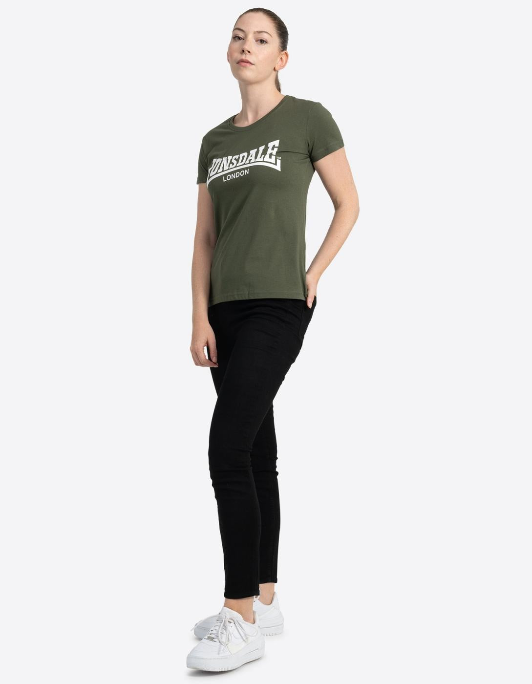 Camiseta W´ Lonsdale CARTMEL - Olive/White