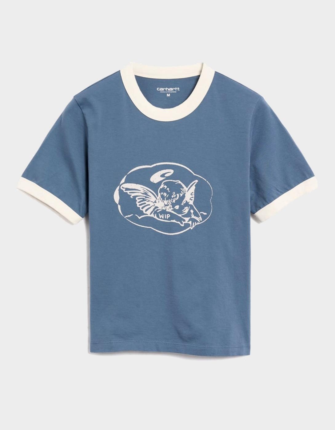 Camiseta W' REMINISCING RINGER- Velvet Blue Heavy