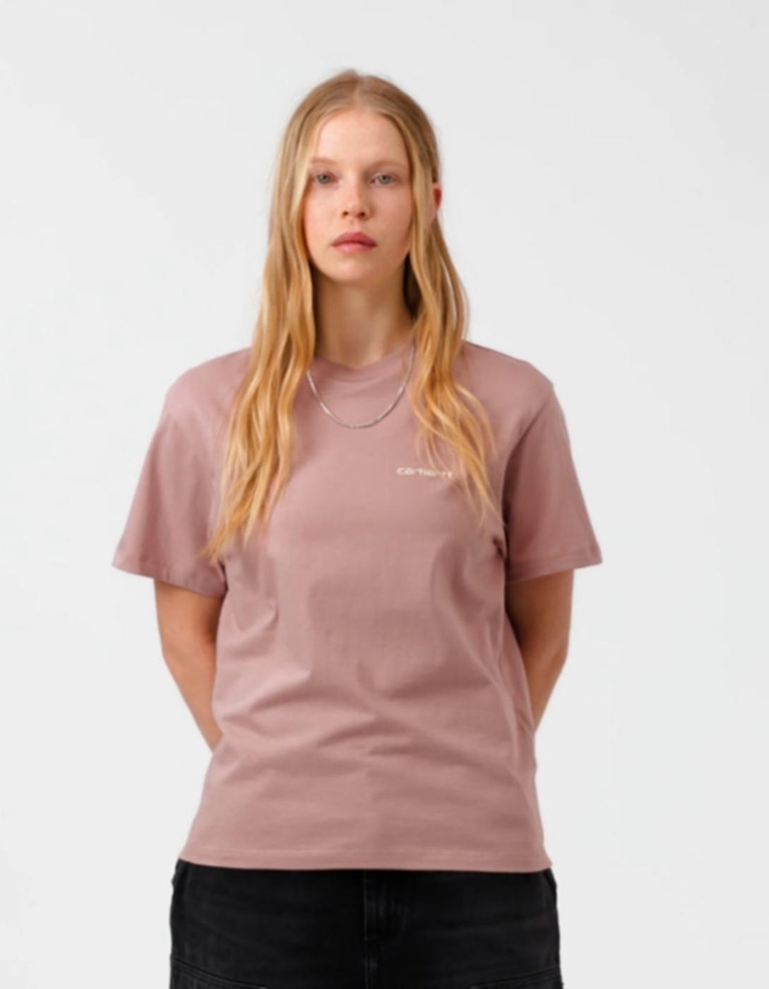 Camiseta W' SCRIPT EMBROIDERY - Gentle Pink / Cin