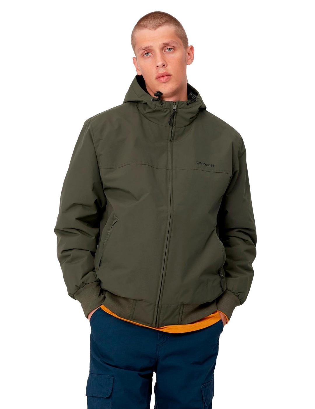 Cazadora CARHARTT WIP HOODED SAIL - Cypress / Black