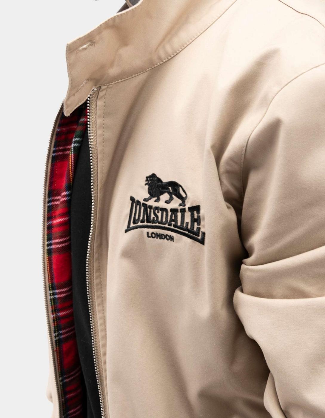 Cazadora LONSDALE HARRINGTON CLASSIC - Sand/Black Tartan