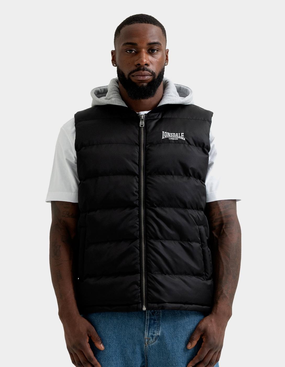Chaleco LONSDALE MUDCHUTE - Black/Marl Grey