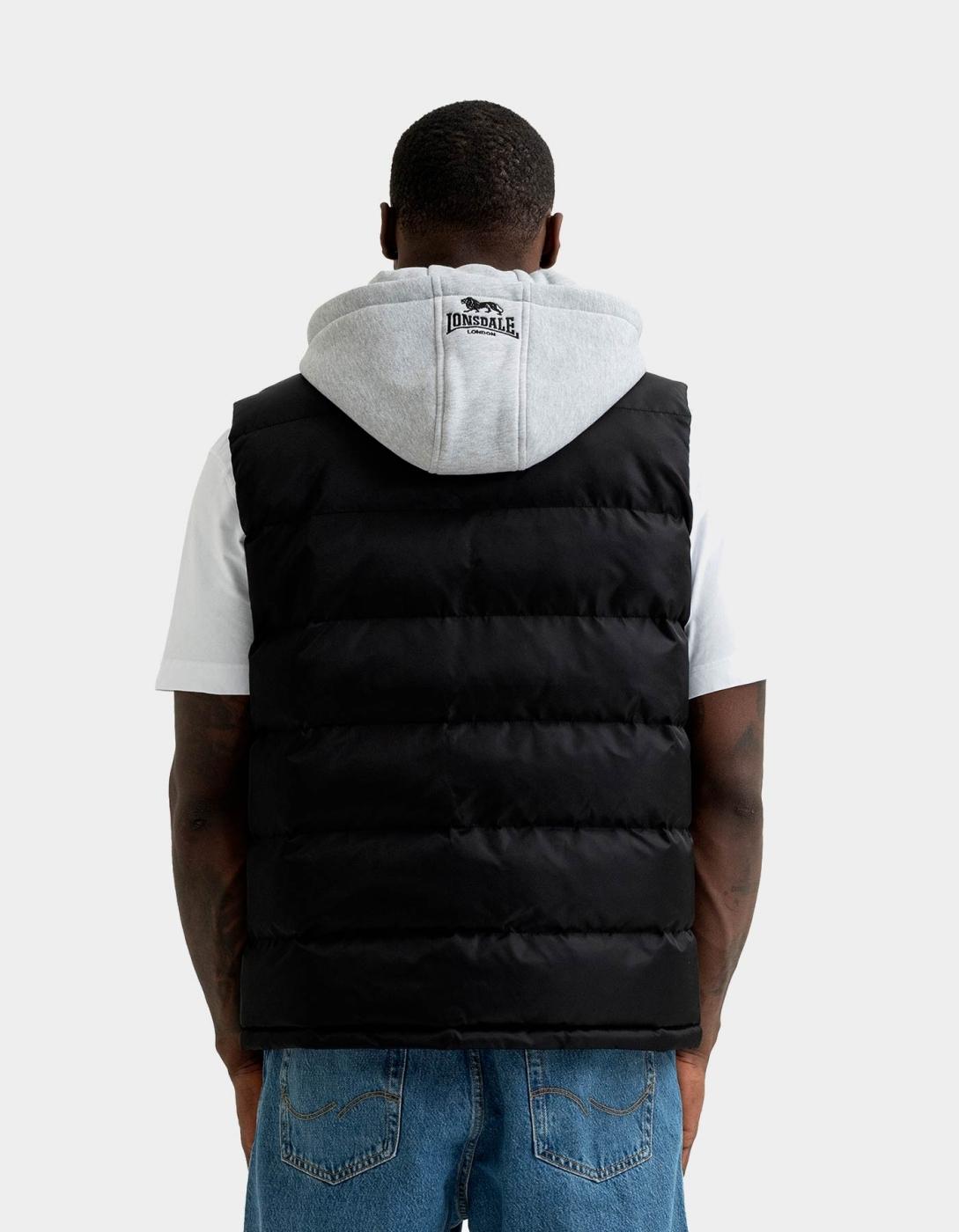 Chaleco LONSDALE MUDCHUTE - Black/Marl Grey
