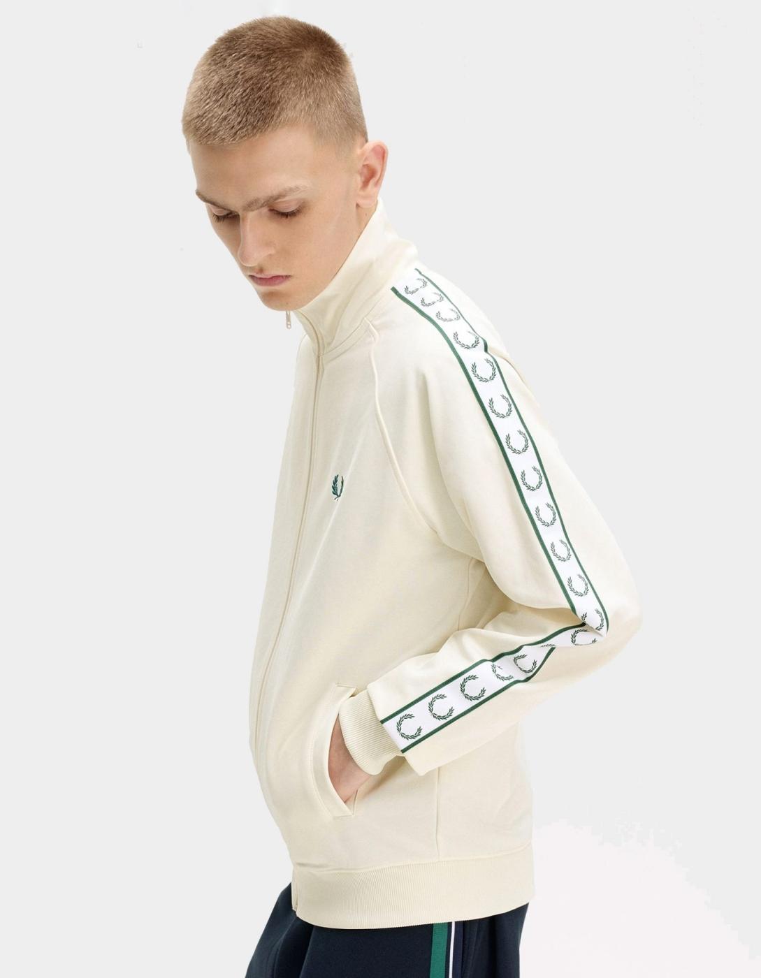 Chaqueta FRED PERRY CONTRAST TAPE TRACK - Ecru