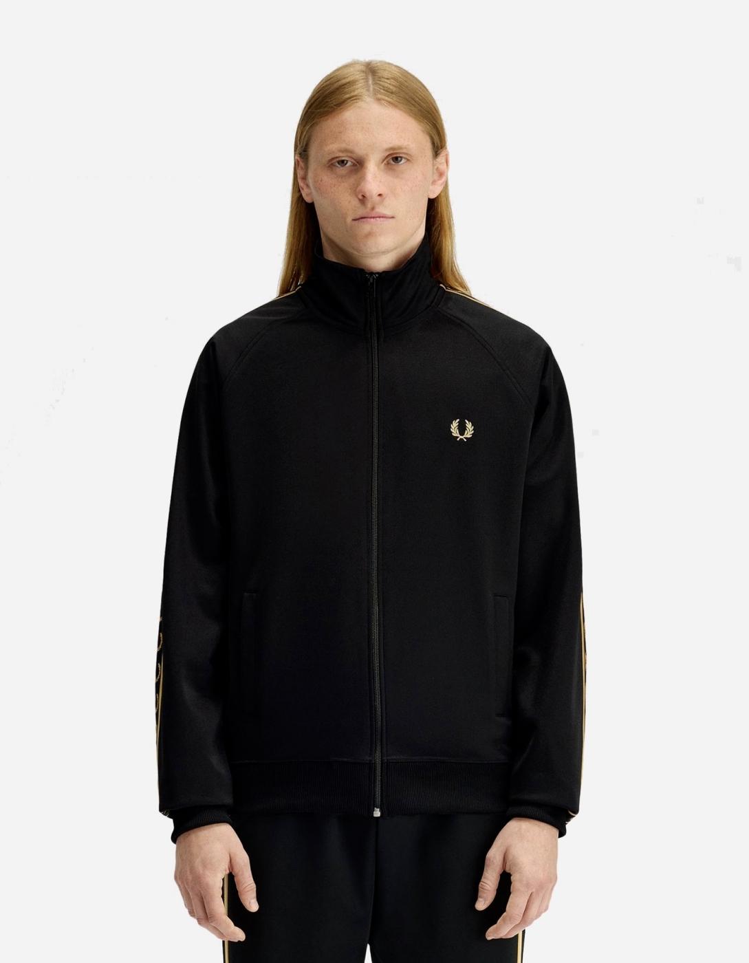 Chaqueta FRED PERRY J5557 - Black/Champagne